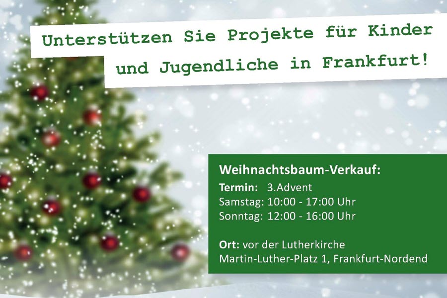 Werbeflyer Weihnachtsbaum-Verkauf